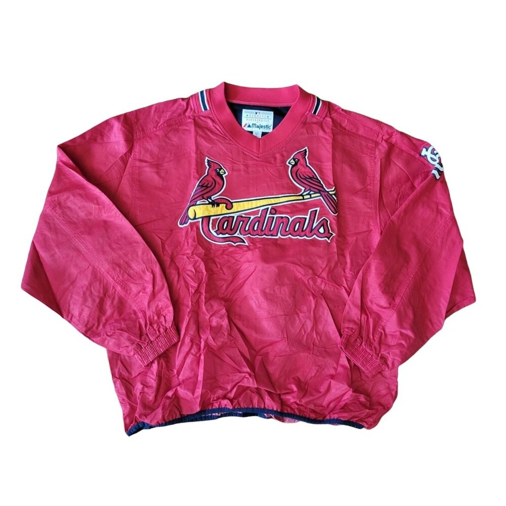 Majestic MLB St Louis Cardinals Pullover Windbreaker XXL